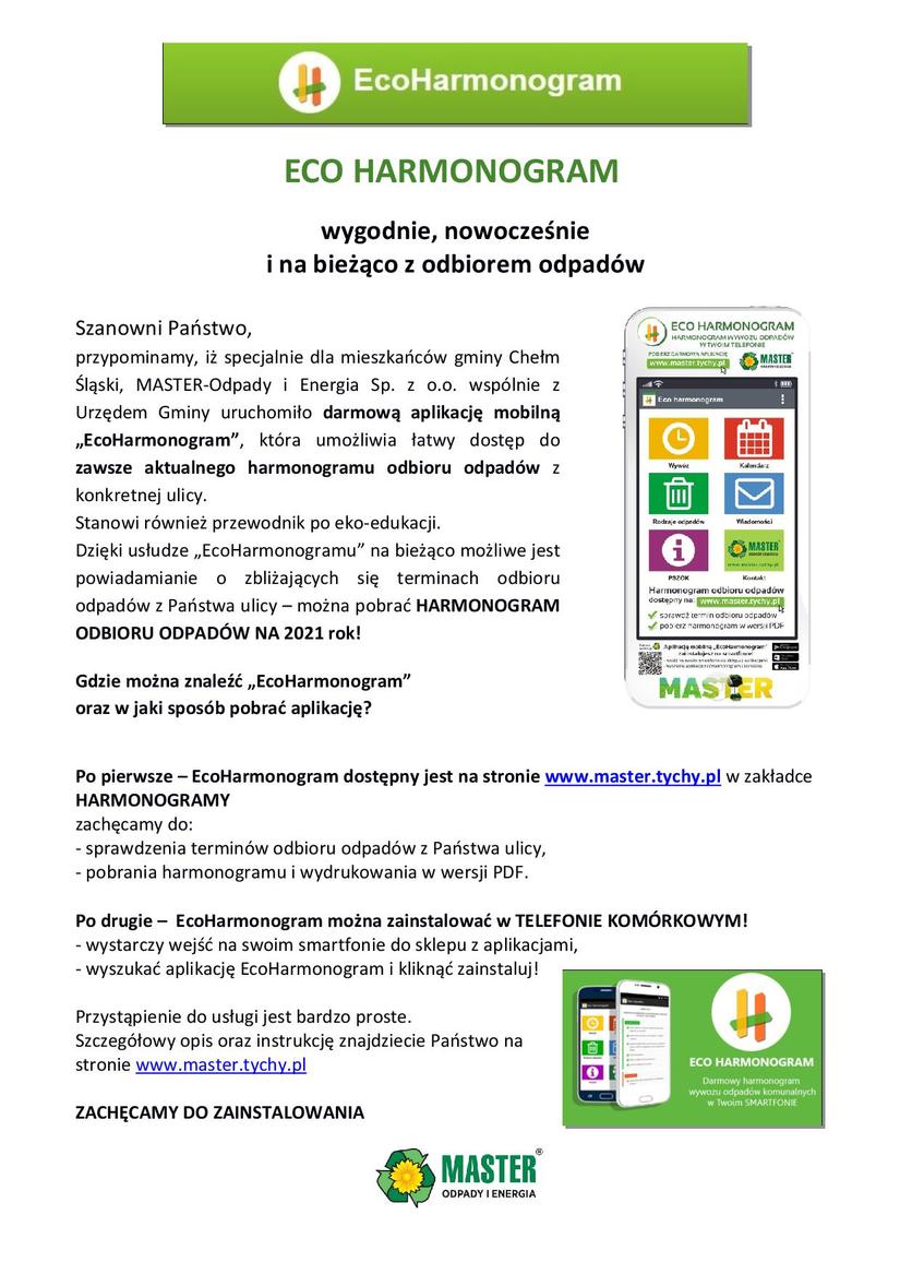 plakat informujący o zmianie godzin otwarcia PSZOK