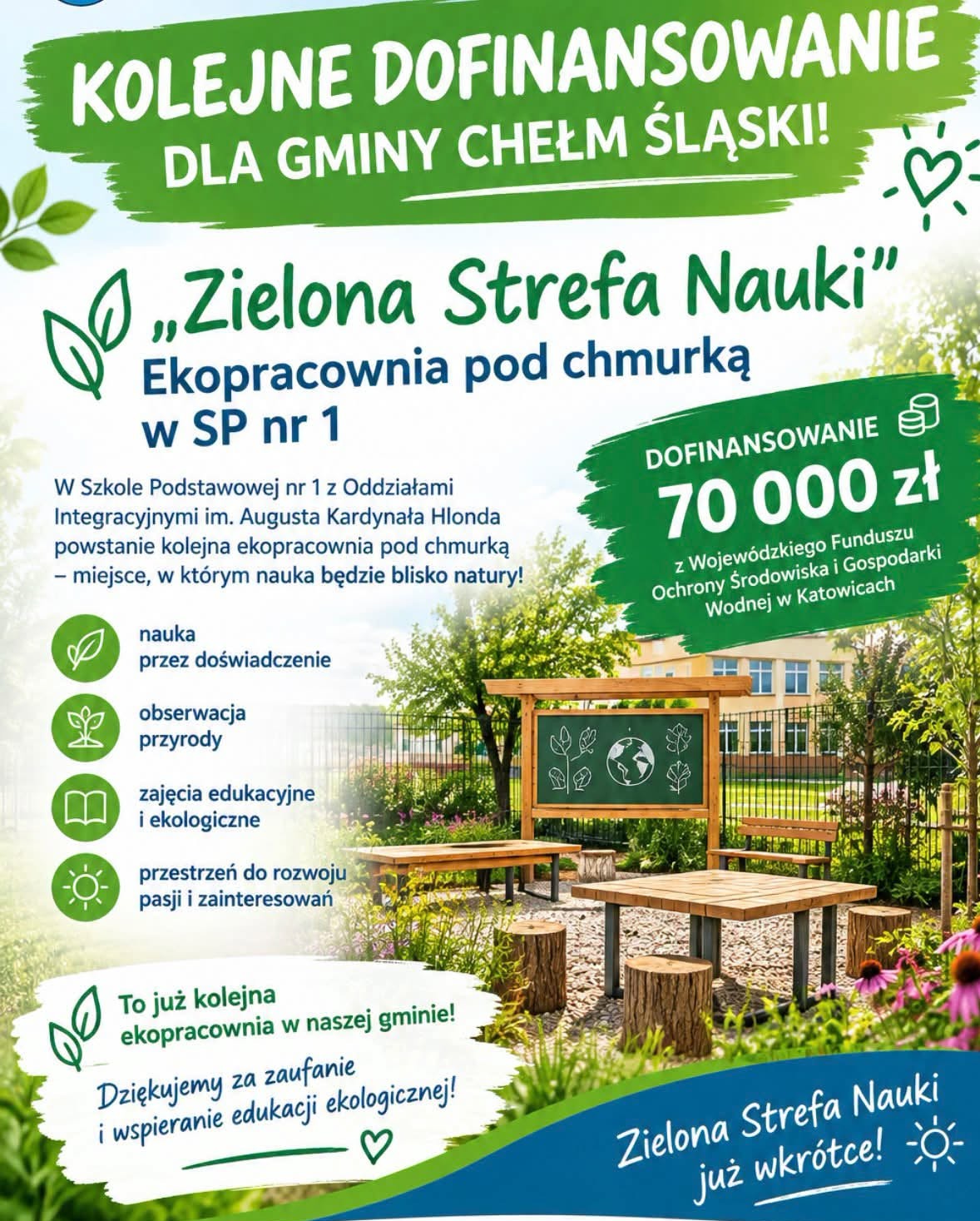 Plakat promujący Ekopracownię - opis w poście 
