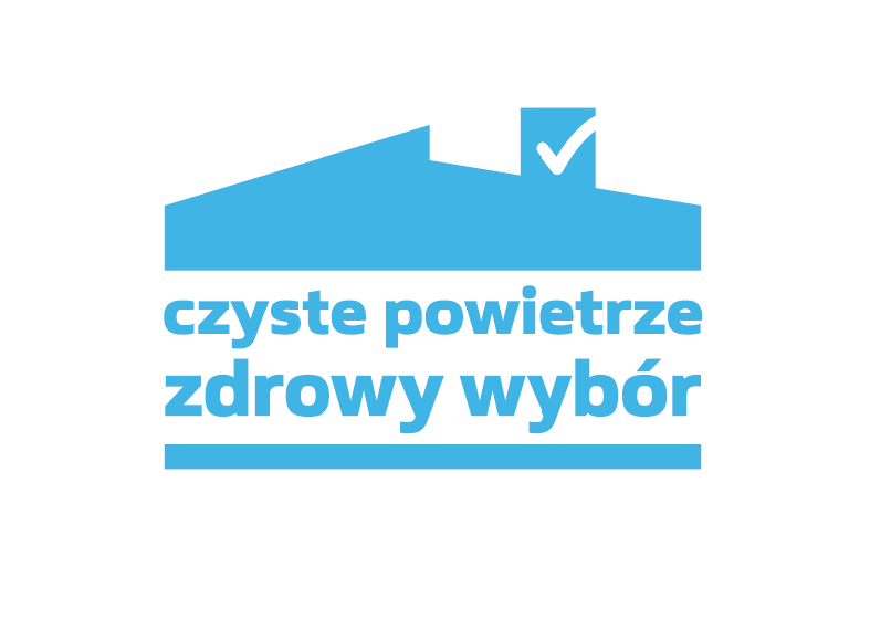 Logotyp czyste powietrze - zdrowy wybór