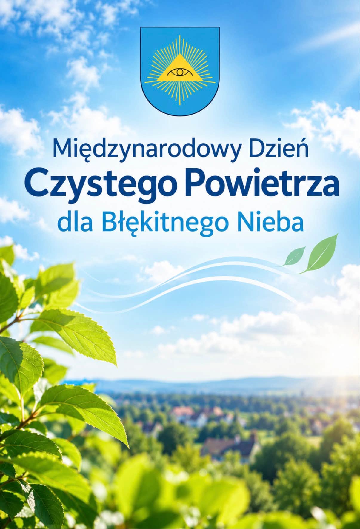 Plakat promujący czyste powietrze 