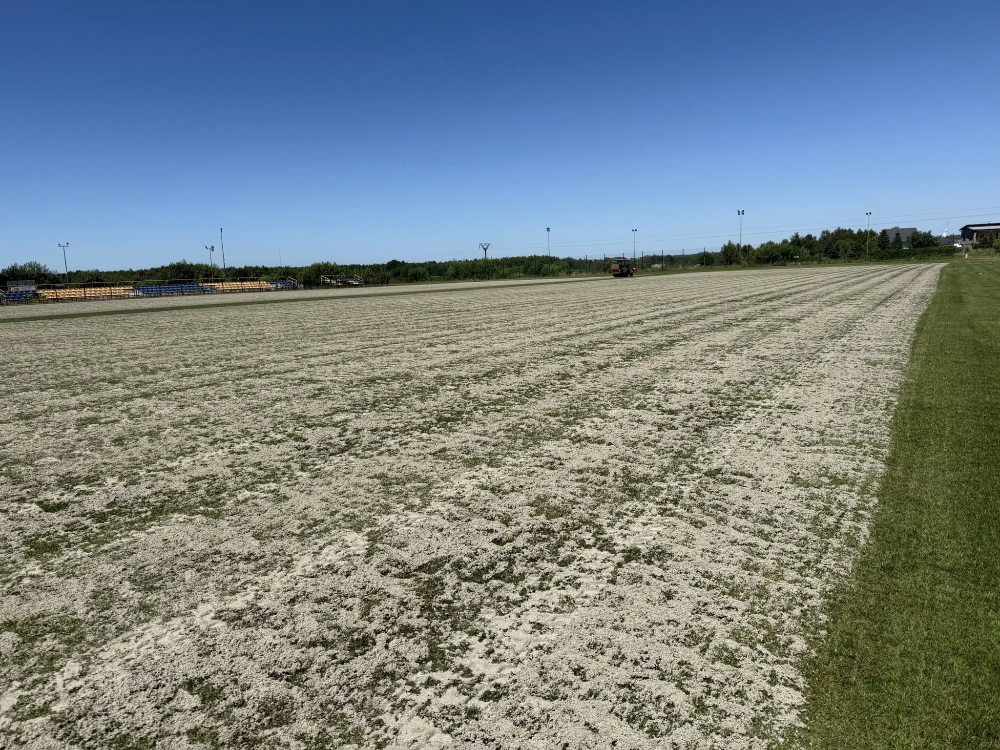 Boisko sportowe po piaskowaniu 