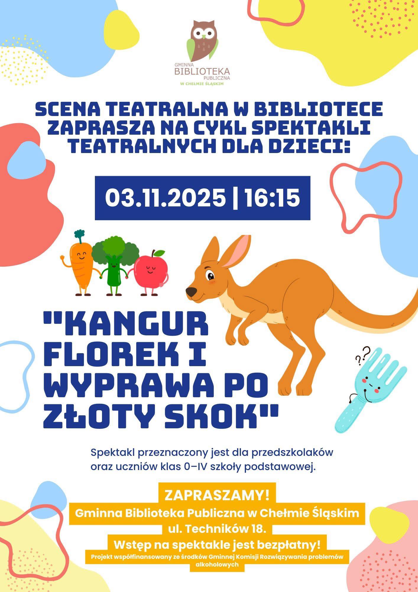 Plakat animacyjny ze zwerzętami, warzywami promujacy wydarzenie - opis wydarzenia w poście