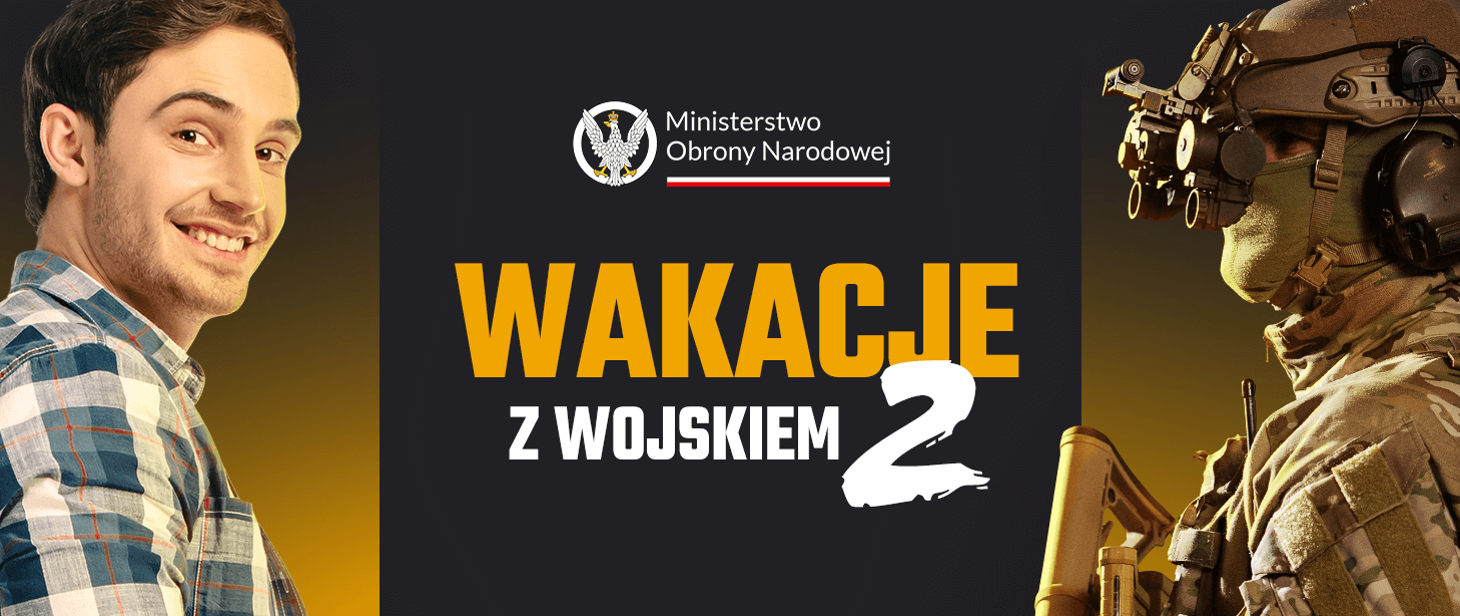 Cywil i wojskowy na plakacie promocyjnym 