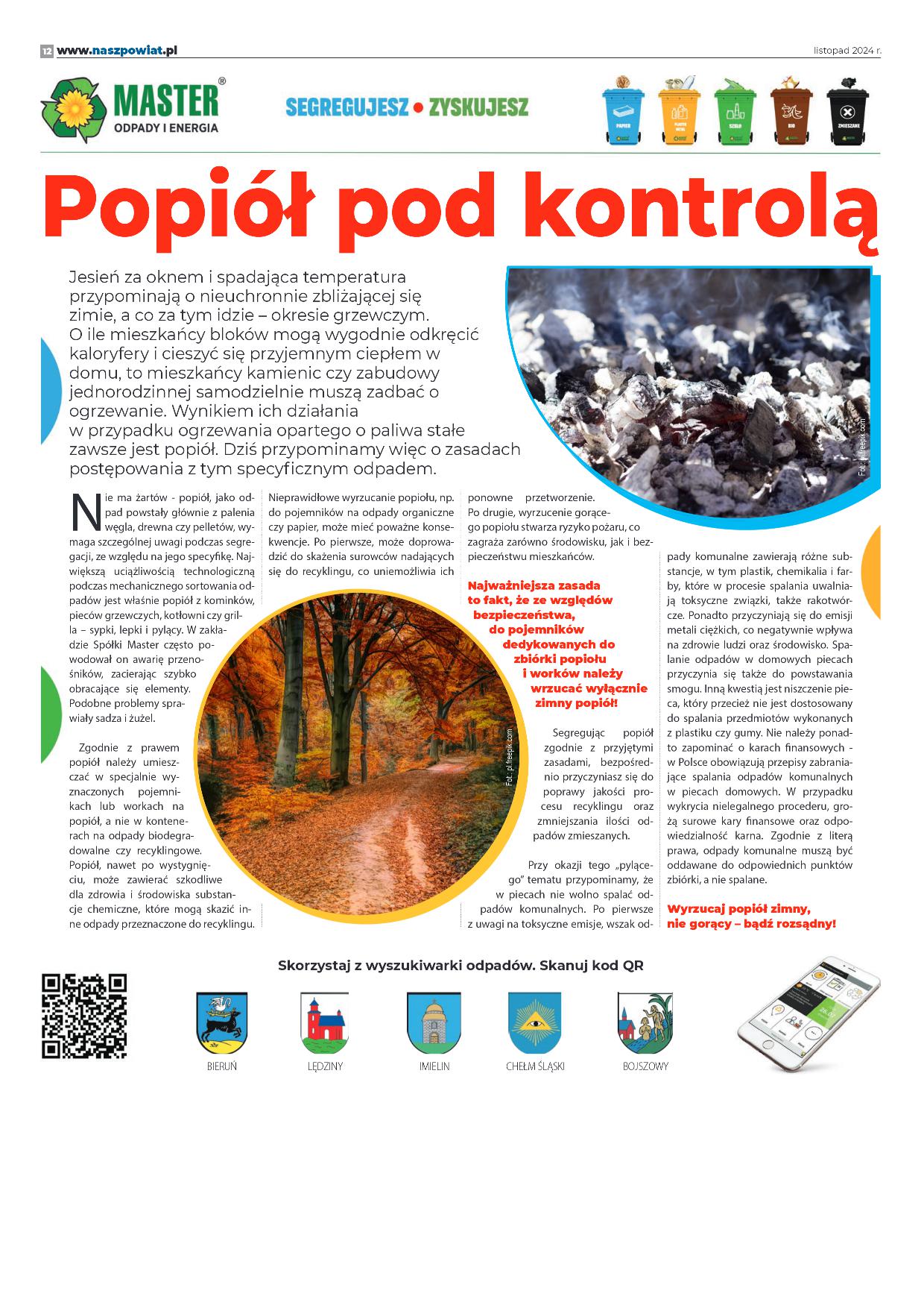 Popiół pod kontrolą