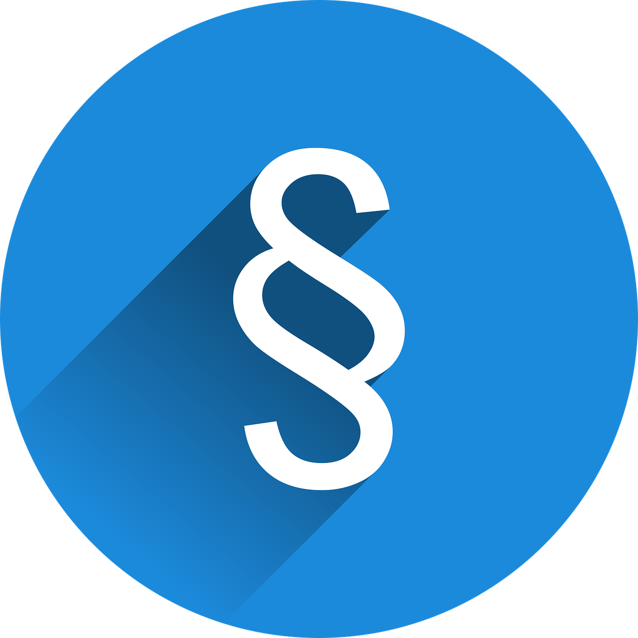 paragraf na niebieskim tle 