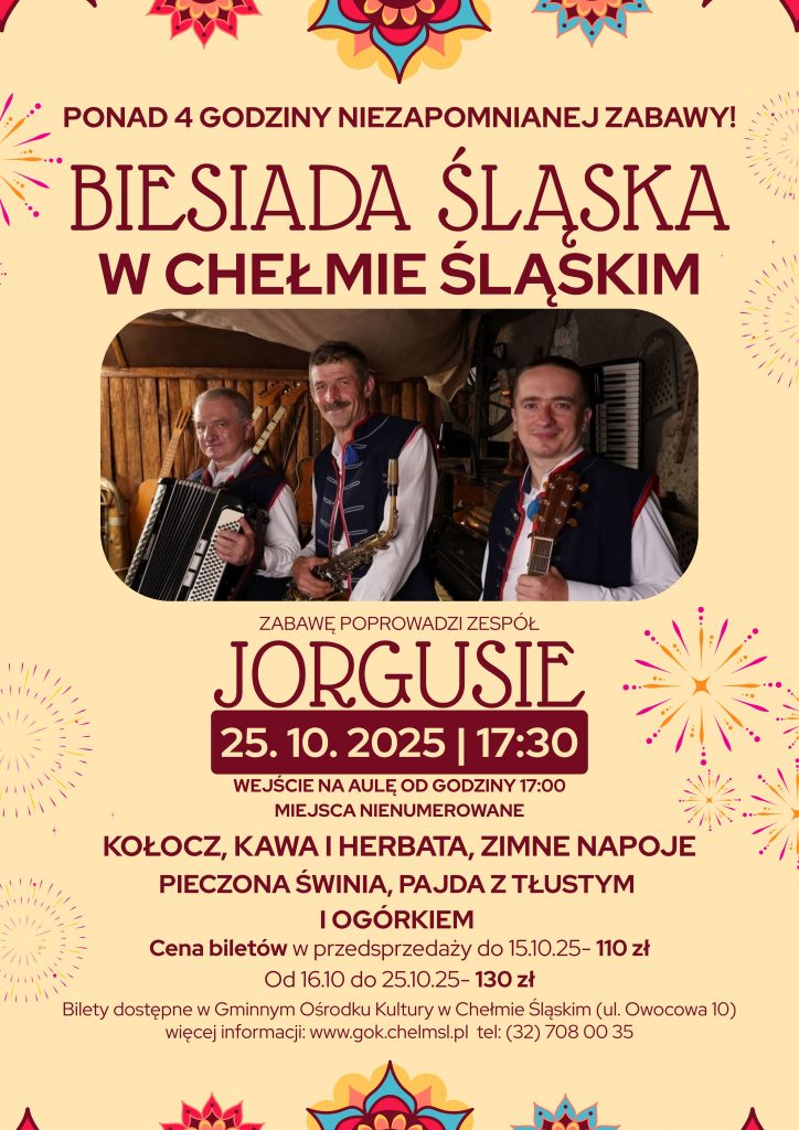 Plakat promujący wydarzenie. Na zdjęciu trzej mężczyźni 