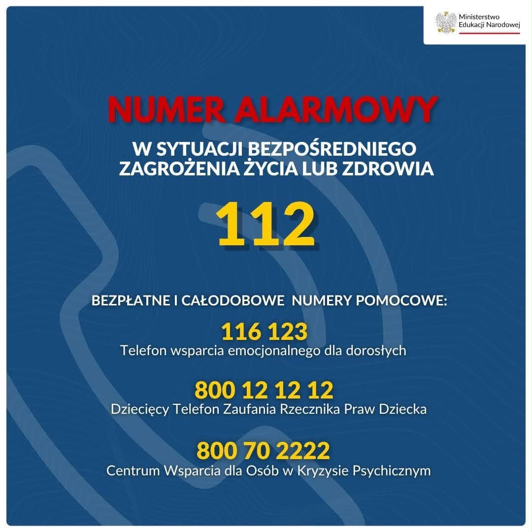 Numery wsparcia dla dzieci i dorosłych - opis w poście 